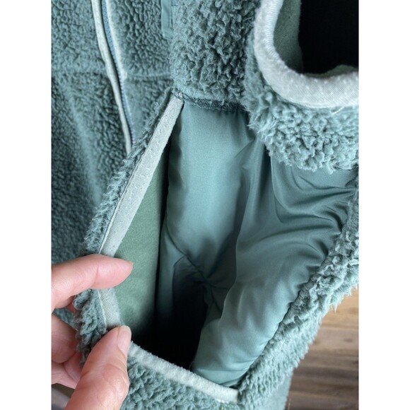 Maurices Womens Sz 3X Sleeveless Zip Up Green Fleece Vest - Picture 8 of 12